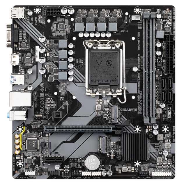 Mainboard Gigabyte B760M D DDR4 (rev. 1.0) | Intel B760, Socket 1700, Micro ATX, 2 khe DDR4